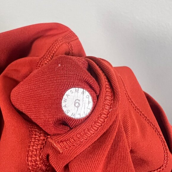 Lululemon Athletic Leggings Size 6 Orange Yoga Workout Gym Active Athleisure - Picture 7 of 7